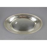 OVALE SCHALE / silver bowl, Sterlingsilber (925er, 203,7 g), USA, gepunzt mit Feingehaltsangabe u.