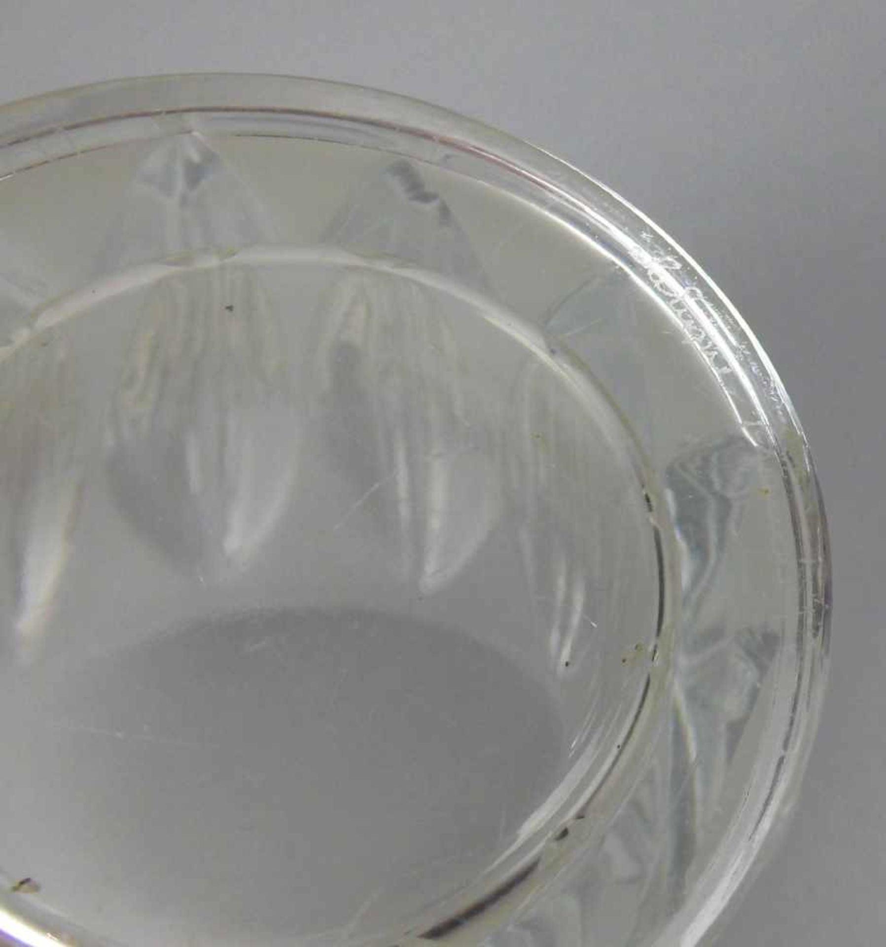 LALIQUE - VASE / glass vase, Kristallglas, partiell satiniert, unter dem Stand mit Nadelsignatur " - Image 5 of 5