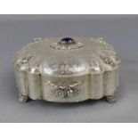 PRÄCHTIGE DECKELDOSE / SCHATULLE / silver box, wohl zwischen 1872-1933 gefertigt, Italien, 800er