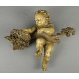 SKULPTUR: "Putto, ein Vogelnest plündernd", 18./19. Jh., Holz, geschnitzt und in naturalistischer