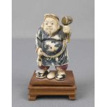 OKIMONO / ELFENBEINFIGUR: DAIKOKU / JAPANISCHER GLÜCKSGOTT, Japan, Meiji-Periode, 19./20. Jh.,