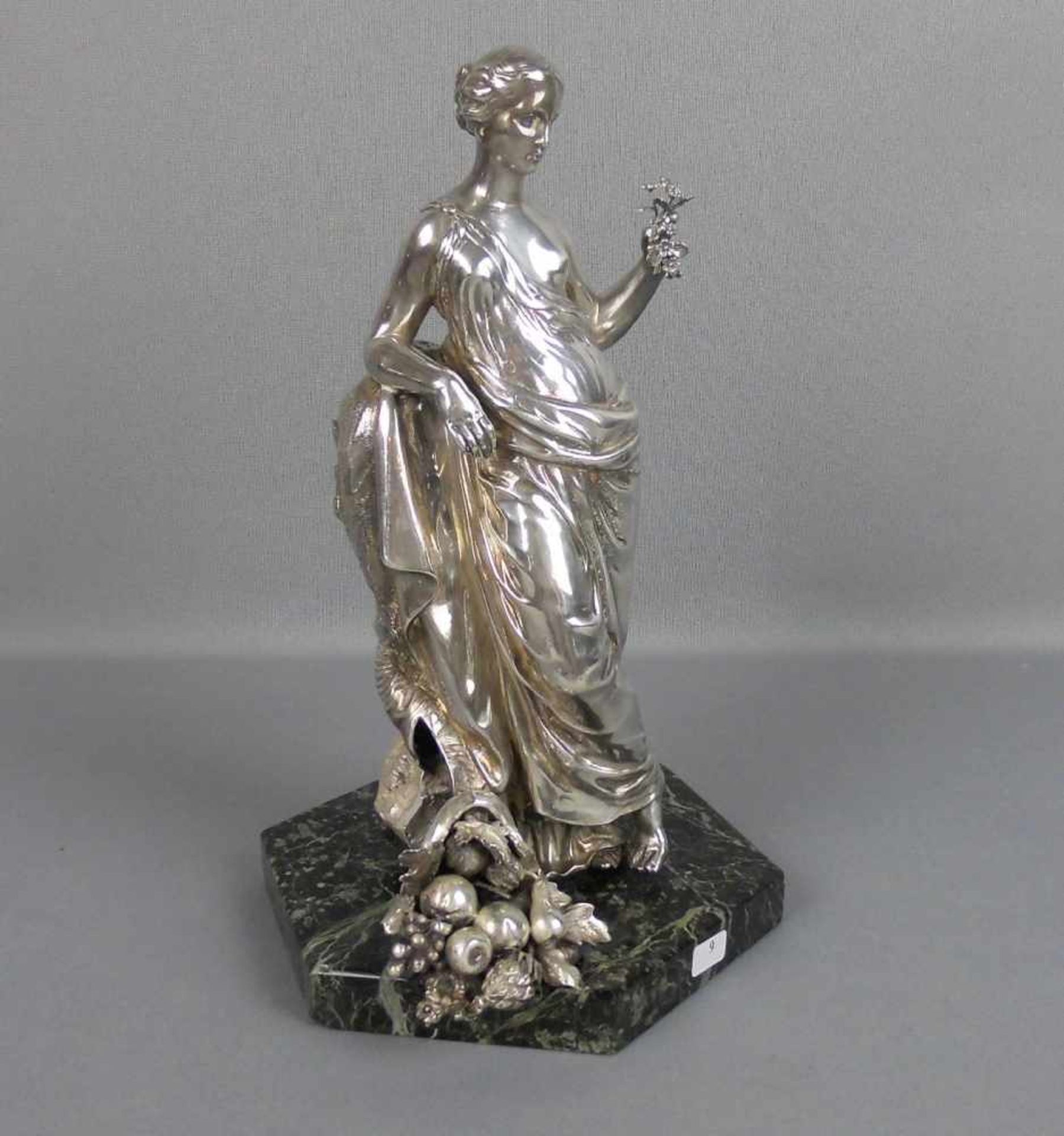 SILBERNE ALLEGORISCHE FRAUENFIGUR ("WOHLSTAND", CERES, "HERBST", …), MEISTER: JOHN SAMUEL HUNT,