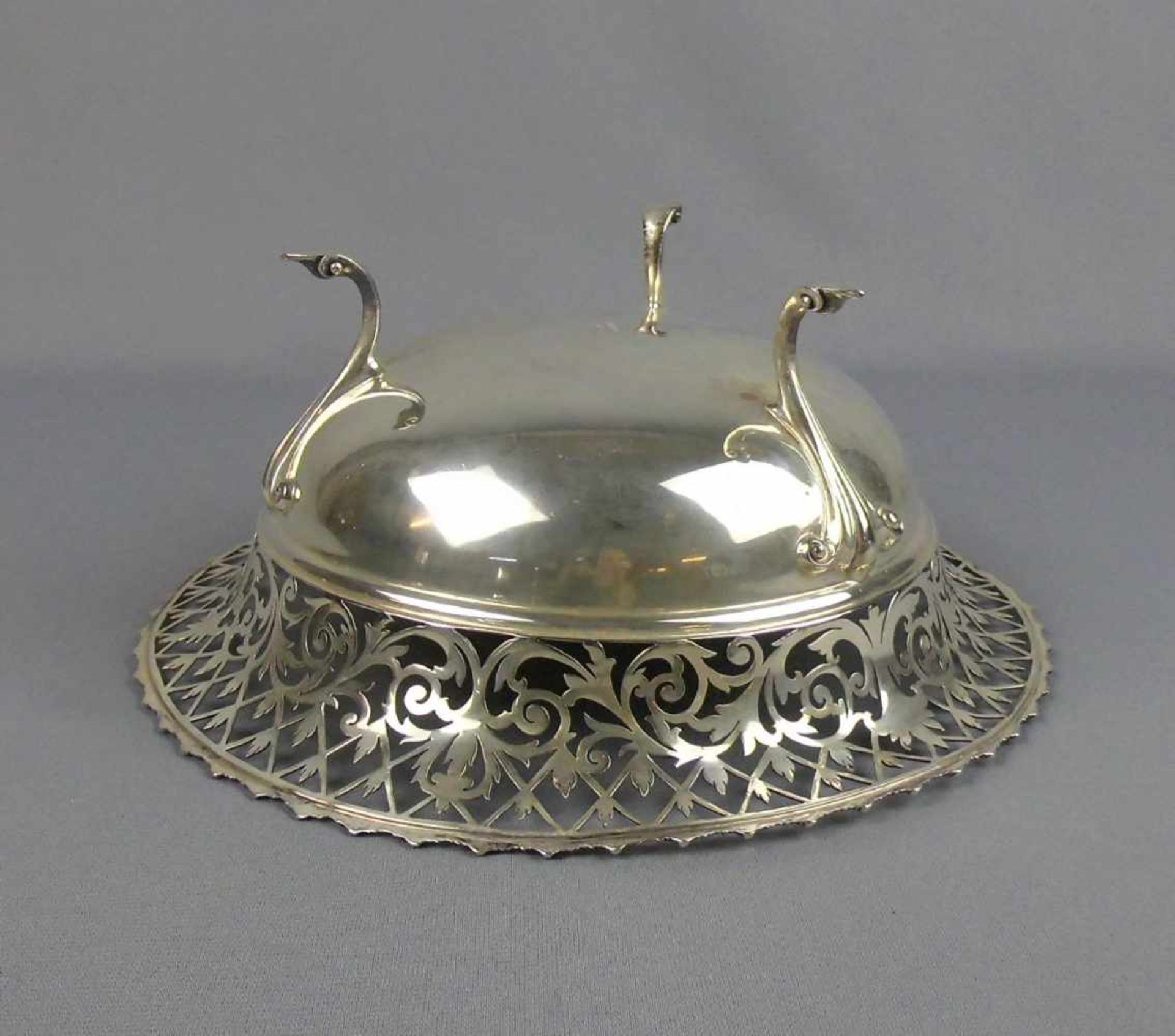 KORBSCHALE / silver bowl, 925er Silber (572 g), England, Sheffield, 1912, Meistermarke "James - Bild 4 aus 5