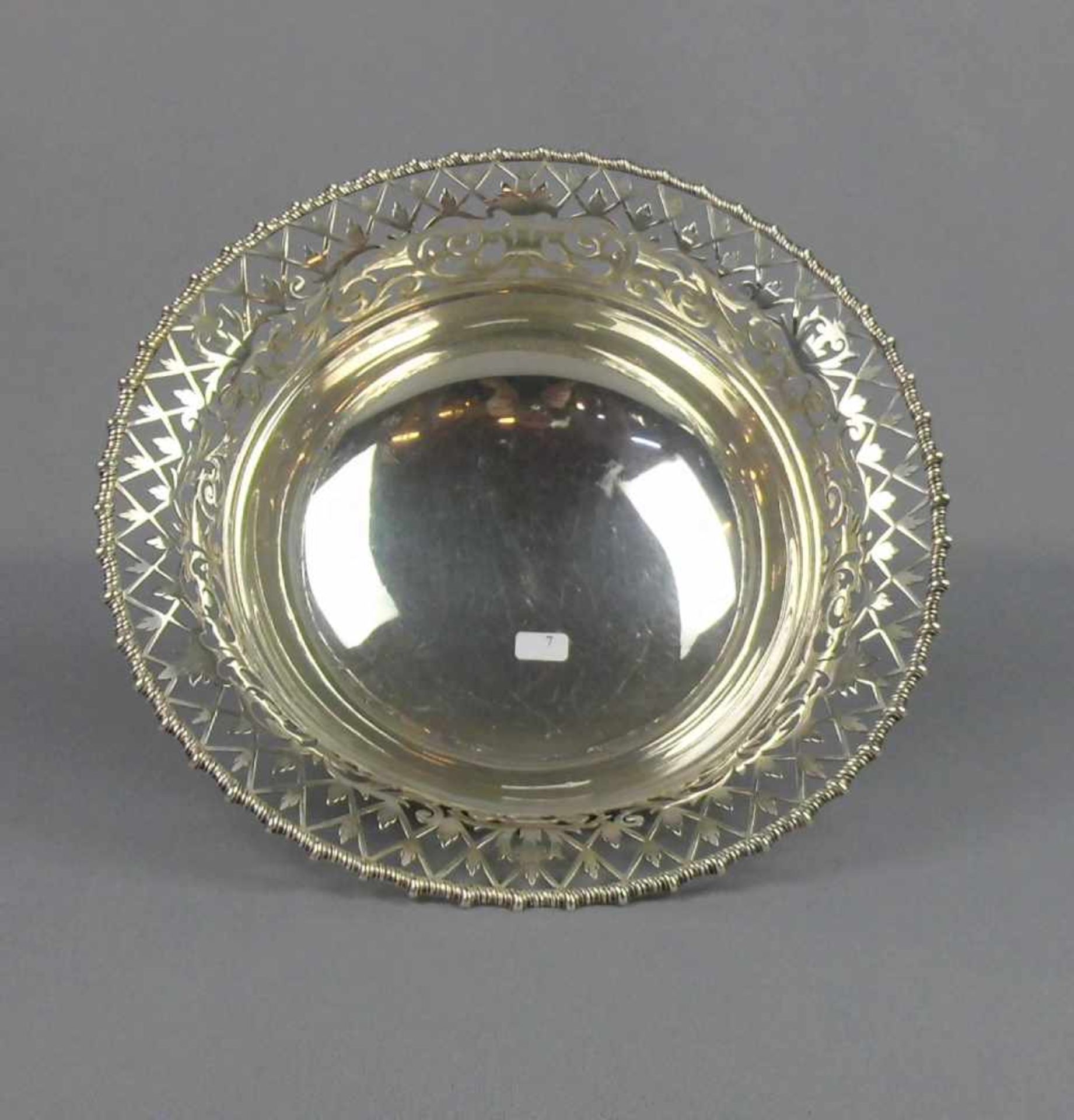 KORBSCHALE / silver bowl, 925er Silber (572 g), England, Sheffield, 1912, Meistermarke "James - Bild 2 aus 5