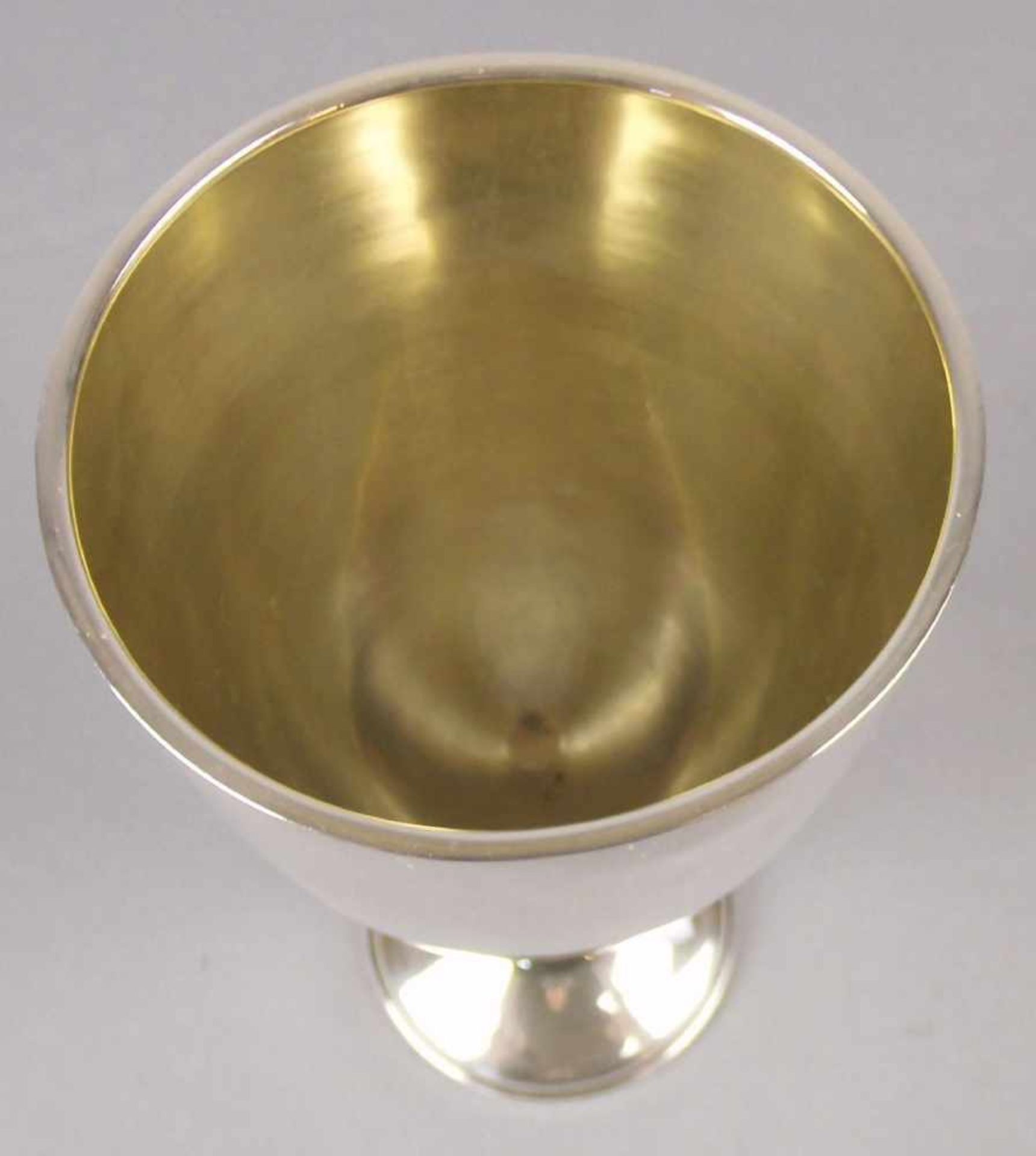 POKAL / WEINKELCH / WEINBECHER/ wine cup, Sterlingsilber (225,57 g), England / London, 1931, - Bild 3 aus 5