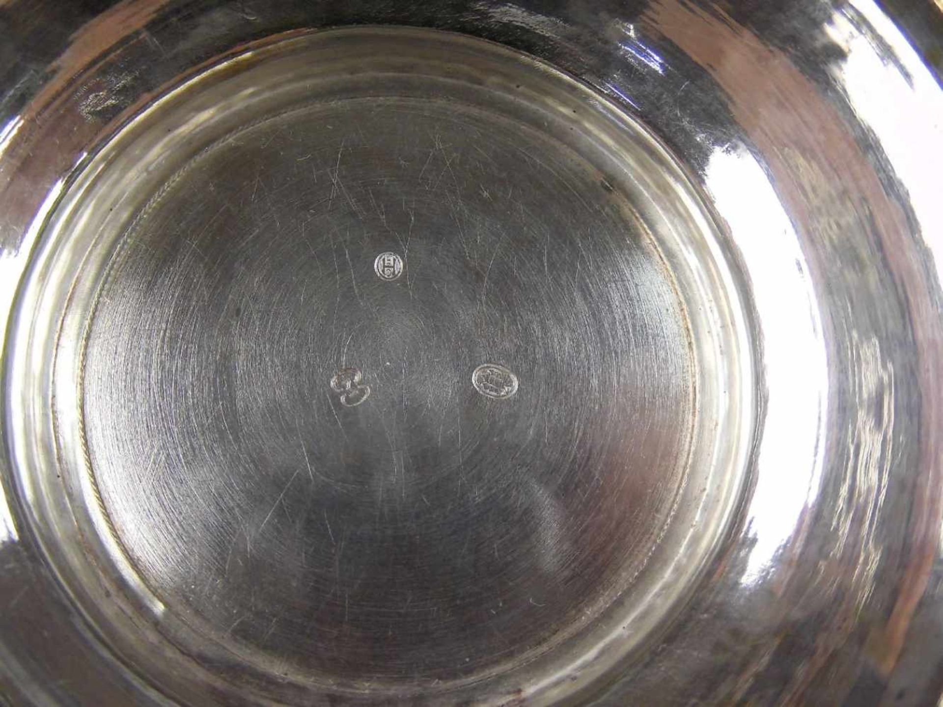 FUSSCHALE / silver bowl on a stand, 826er Silber (288 g), Kopenhagen, Dänemark, 1926, gepunzt mit " - Bild 6 aus 6