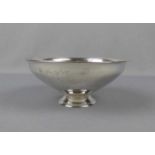 FUSSSCHALE / SCHALE / bowl on a stand, Sterling-Silber (187 g), unter dem Stand gemarkt. Runde