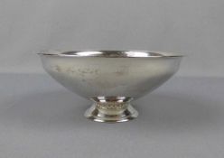 FUSSSCHALE / SCHALE / bowl on a stand, Sterling-Silber (187 g), unter dem Stand gemarkt. Runde
