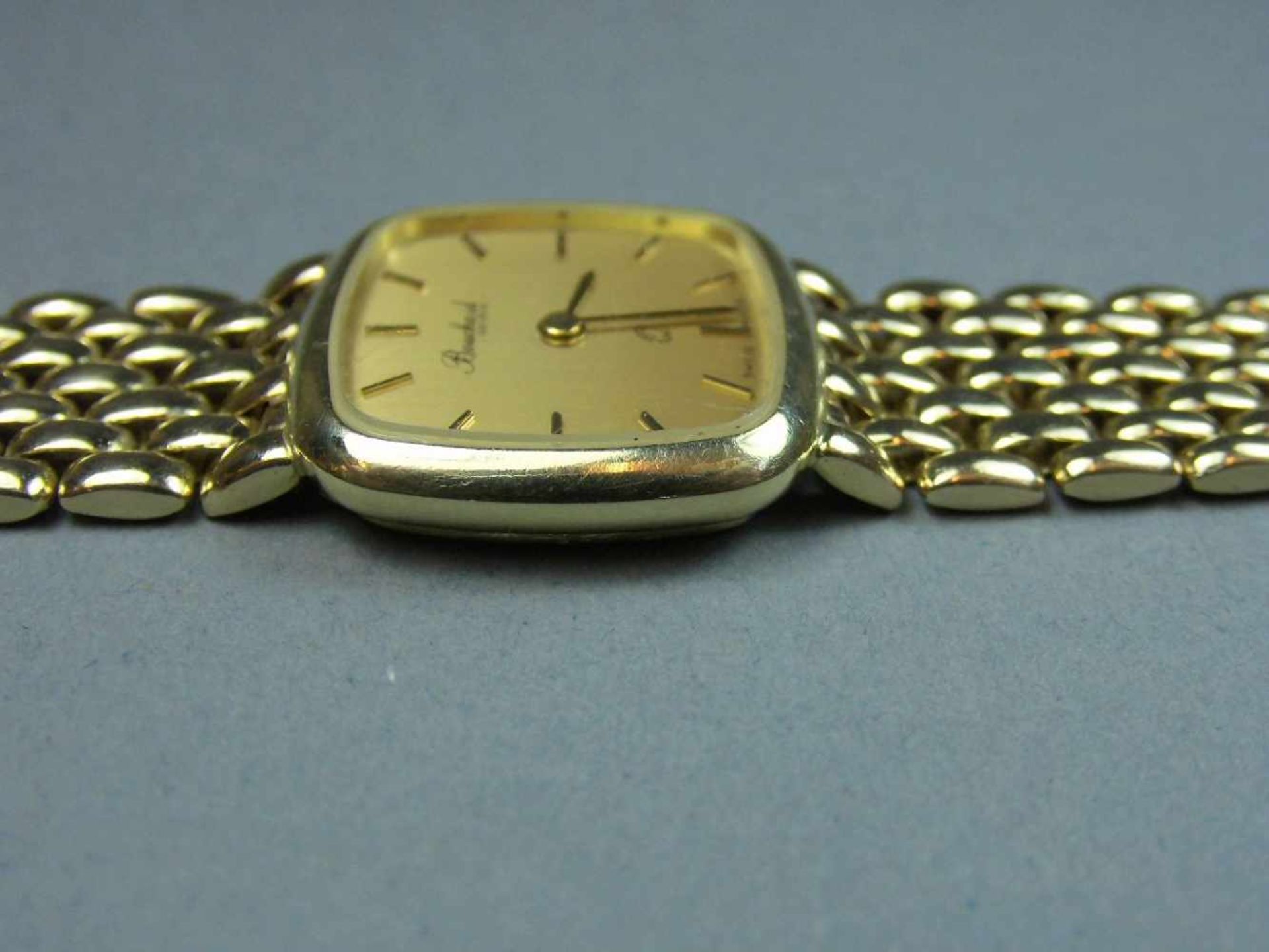 DAMENUHR "Bouchard Geneve" / wristwatch, Armband und Gehäuse aus 585er Gelbgold (insgesamt 35,4 - Bild 3 aus 6