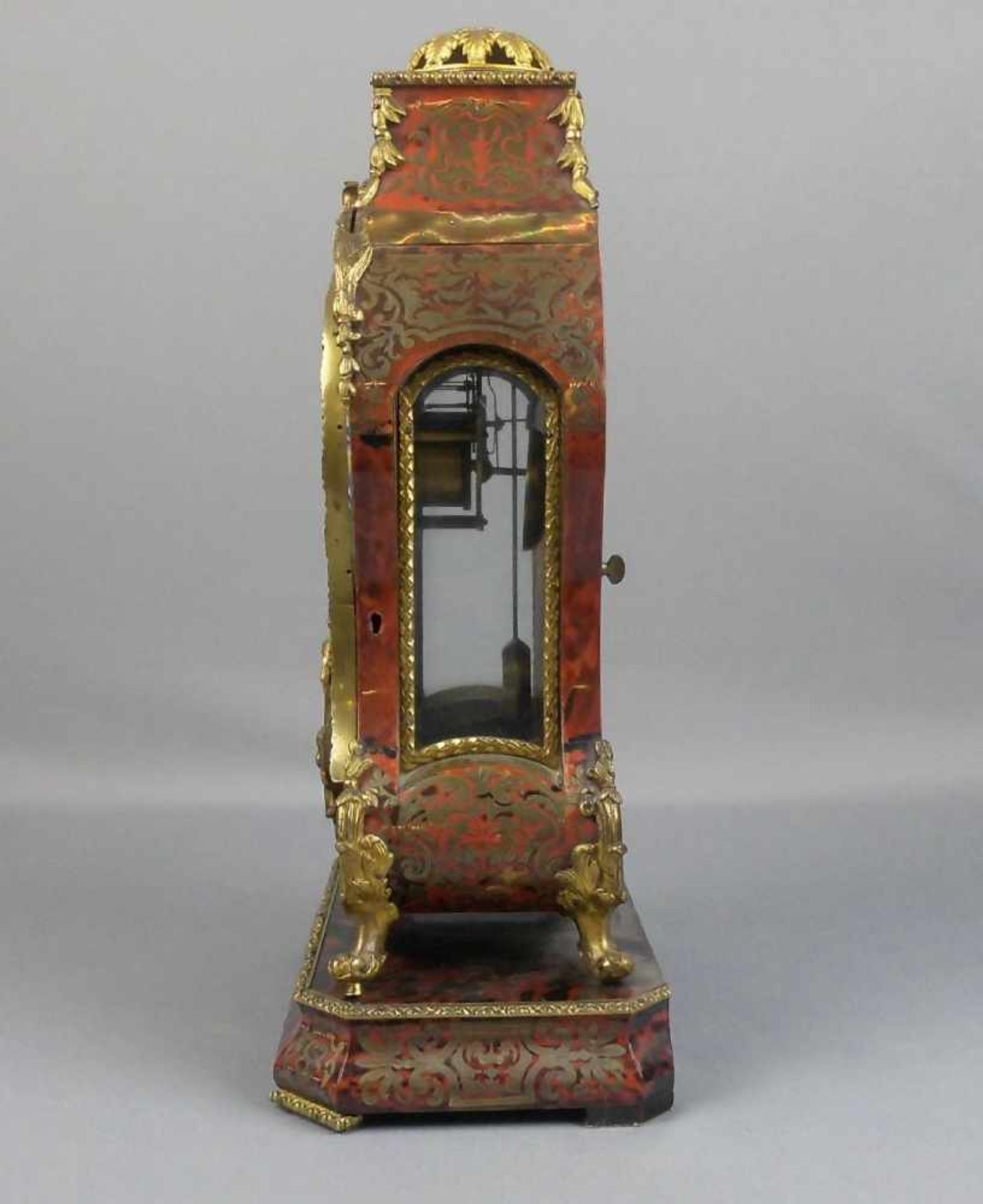 BOULLE - UHR / PENDULE IN BOULLETECHNIK, Frankreich, um 1870, Werk gemarkt "Potonie & Co. à - Bild 2 aus 6