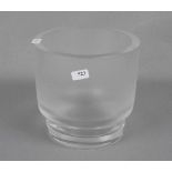 PEILL & PUTZLER - VASE / glass vase, Kristallglas, partiell satiniert, unter dem Stand mit