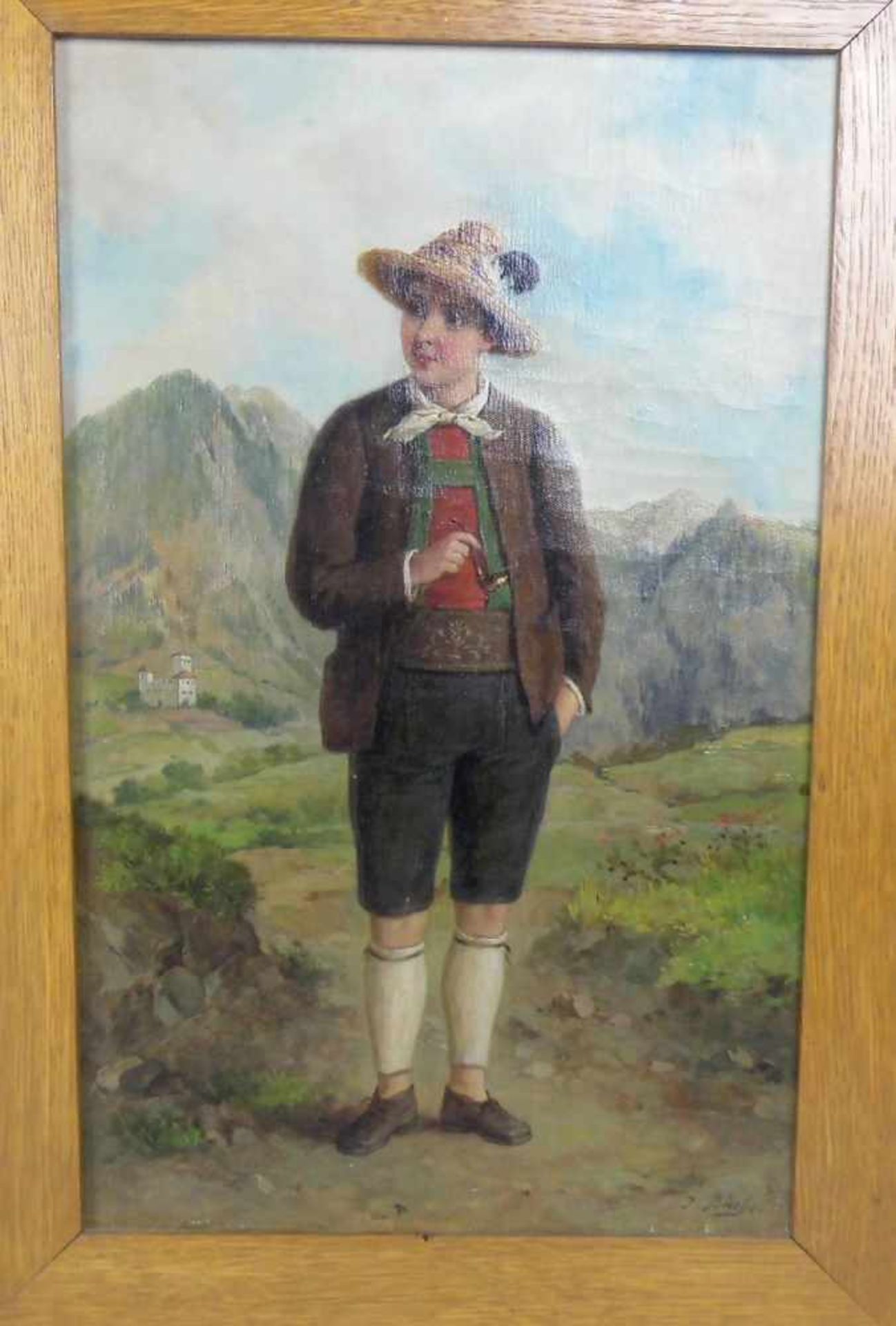 BÜCHE, JOSEF (Wien 1848-1917 Linz-Urfahr), Paar Gemälde / paintings, als Pendants gearbeitet: " - Bild 3 aus 5