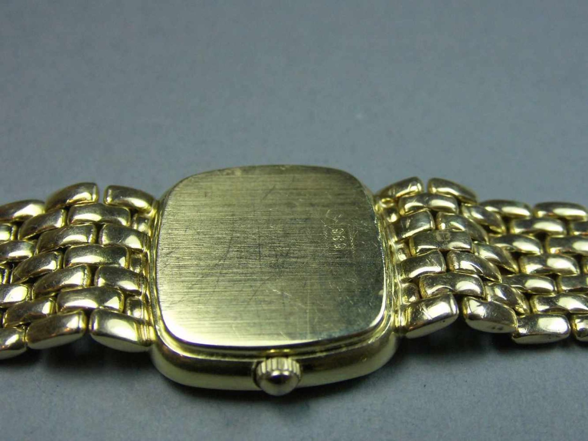 DAMENUHR "Bouchard Geneve" / wristwatch, Armband und Gehäuse aus 585er Gelbgold (insgesamt 35,4 - Bild 5 aus 6