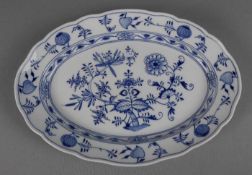 PLATTE, Porzellan, Manufaktur Meissen, unterglasurblaue Knaufschwertermarke, Marke 1860-1924 (1.