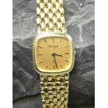 DAMENUHR "Bouchard Geneve" / wristwatch, Armband und Gehäuse aus 585er Gelbgold (insgesamt 35,4