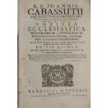 THEOLOGISCHES BUCH VON 1729; CABASSUT, JEAN: "R. P. Joannis Cabassutii Aquisextiensis Presbyteri