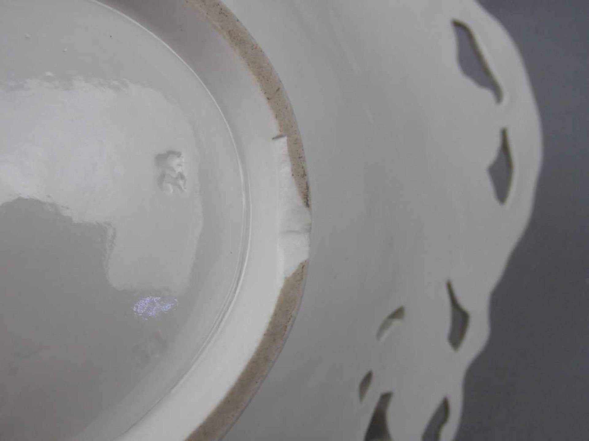 PRUNK - SCHALE / bowl, Porzellan, Manufaktur Meissen, unterglasurblaue Knaufschwertermarke, Marke - Bild 7 aus 7