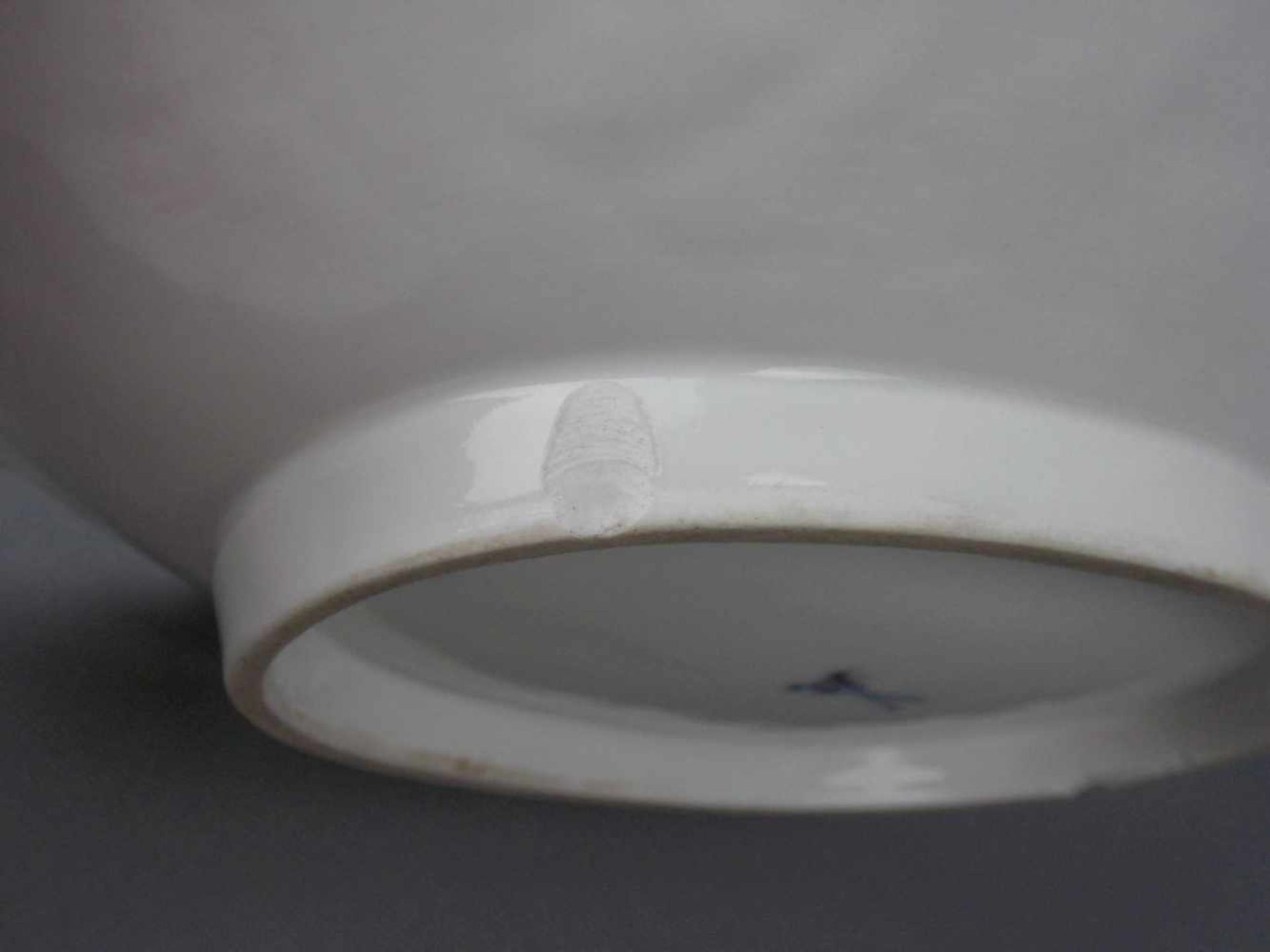 PRUNK - SCHALE / bowl, Porzellan, Manufaktur Meissen, unterglasurblaue Knaufschwertermarke, Marke - Bild 6 aus 7