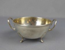 HENKELSCHALE / silver bowl, 826er Silber (250 g), Kopenhagen, Dänemark, 1886, gepunzt mit "