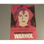 WARHOL, ANDY (1928-1987), Plakat „Greta Garbo“, 1981. Plakat zur Ausstellung „Warhol“ in der