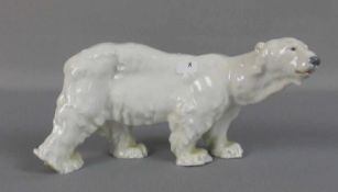 JARL, OTTO (1856-1915): PORZELLANFIGUR "EIS - BÄR / LAUFENDER EISBÄR", Manufaktur Meissen,