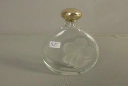 LALIQUE GLASFLAKON / PARFÜMFLAKON "Eau de Fleurs" / lalique vial, Kristallglas, 2. H. 20. Jh.,