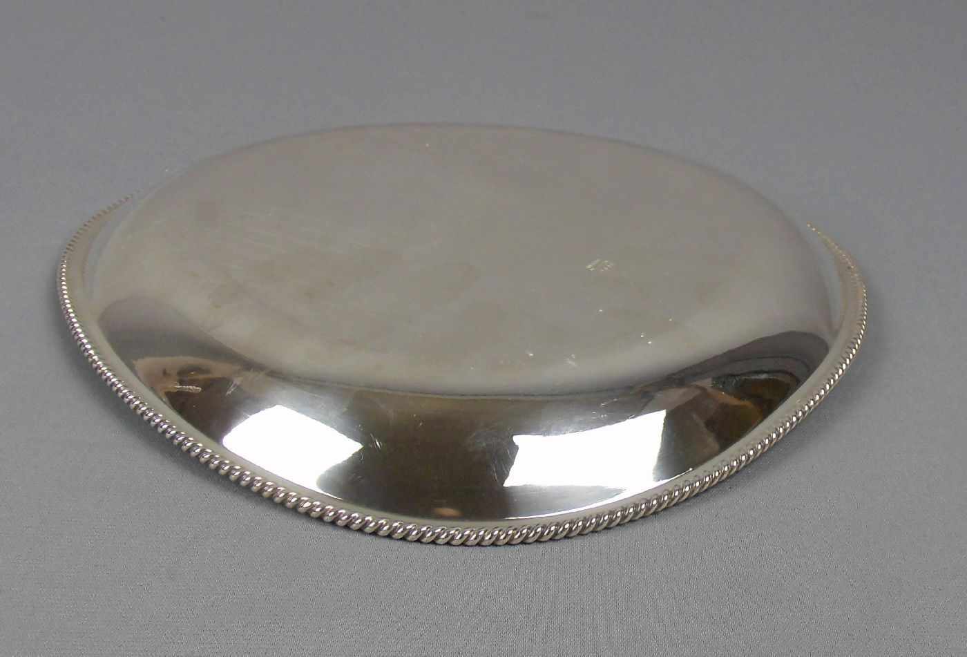 DREIPASSIGE SCHALE / silver bowl, 835er Silber (376 g), deutsch, gepunzt mit Halbmond, Krone, - Image 5 of 5