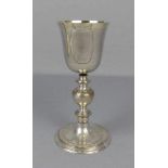 BAROCKES ZIBORIUM von 1647 / MESSKELCH / ABENDMAHLSKELCH / silver chalice, Silber (430 g), auf der
