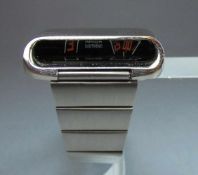 SELTENE ARMBANDUHR AMIDA DIGITREND / wristwatch, 1960er/70er Jahre, Schweiz, Handaufzug.