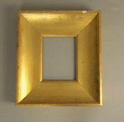RAHMEN / frame, breite Profilleiste mit Polimentvergoldung. Leistenbreite 12 cm; 47 x 41,5 cm;