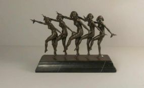 nach CHIPARUS, DÉMETRE HARALAMB (1886-1947) - FIGURENGRUPPE / sculptures: "Tanzende", 20. Jh.,
