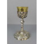 BAROCKES AUGSBURGER ZIBORIUM / MESSKELCH von 1773-1775 / Silver Chalice, Silber (390 g), mit