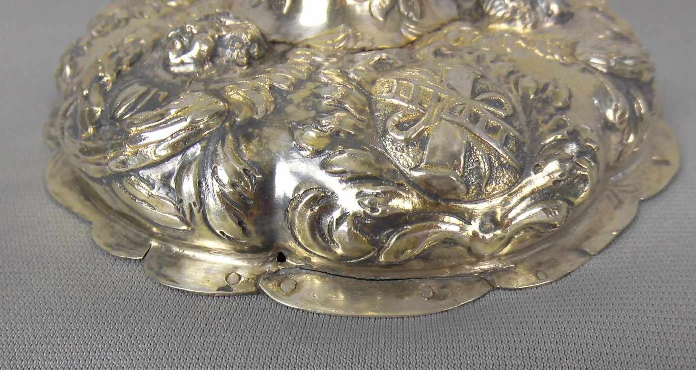 BAROCKES AUGSBURGER ZIBORIUM / MESSKELCH von 1773-1775 / Silver Chalice, Silber (390 g), mit - Image 10 of 14