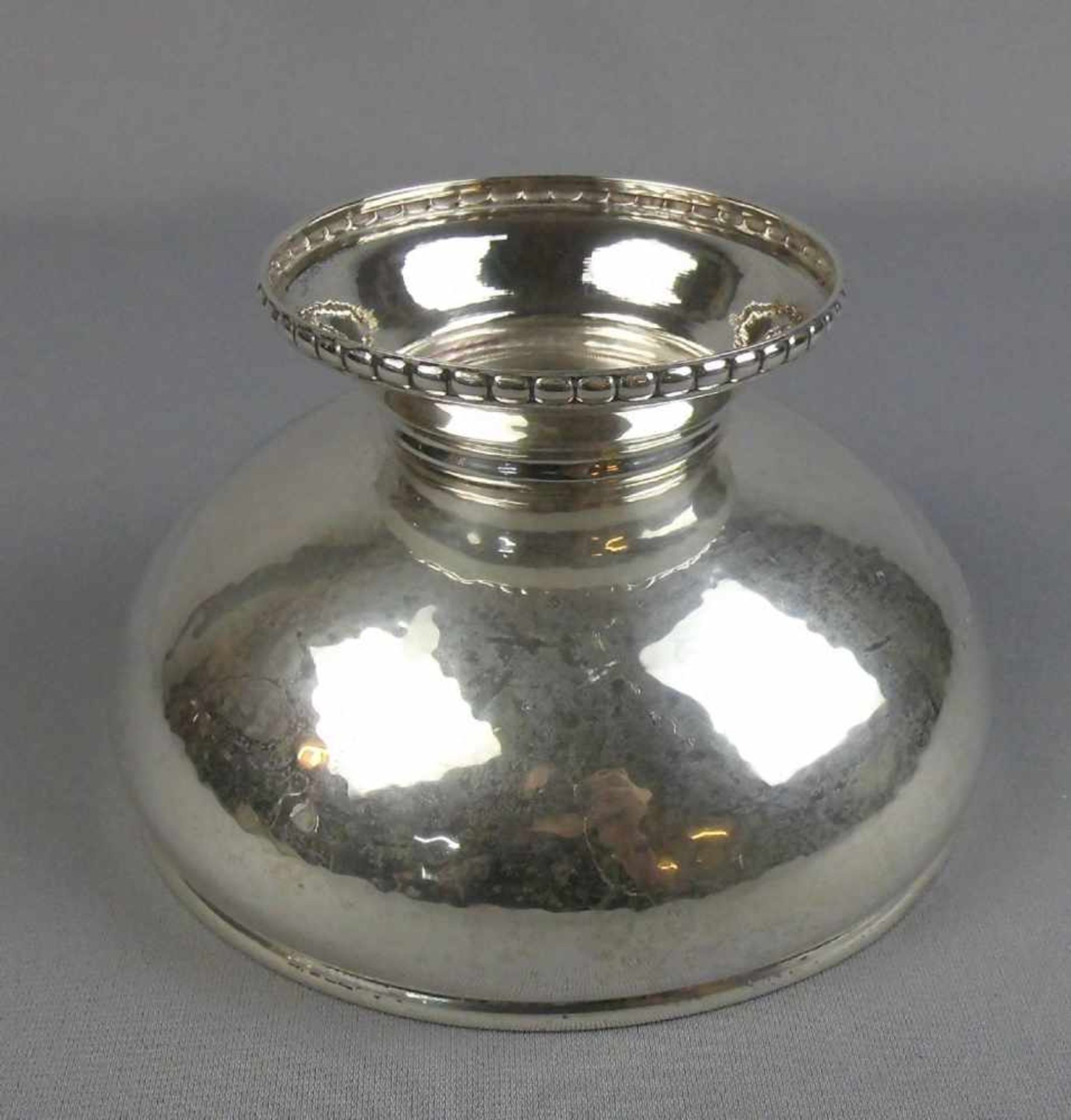 FUSSCHALE / silver bowl on a stand, 826er Silber (288 g), Kopenhagen, Dänemark, 1926, gepunzt mit " - Image 3 of 6