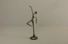 KHALIQUE, BODRUL (1978-2013), Skulptur / sculpture: "Tänzerin" Bronze, dunkelbraun patiniert mit
