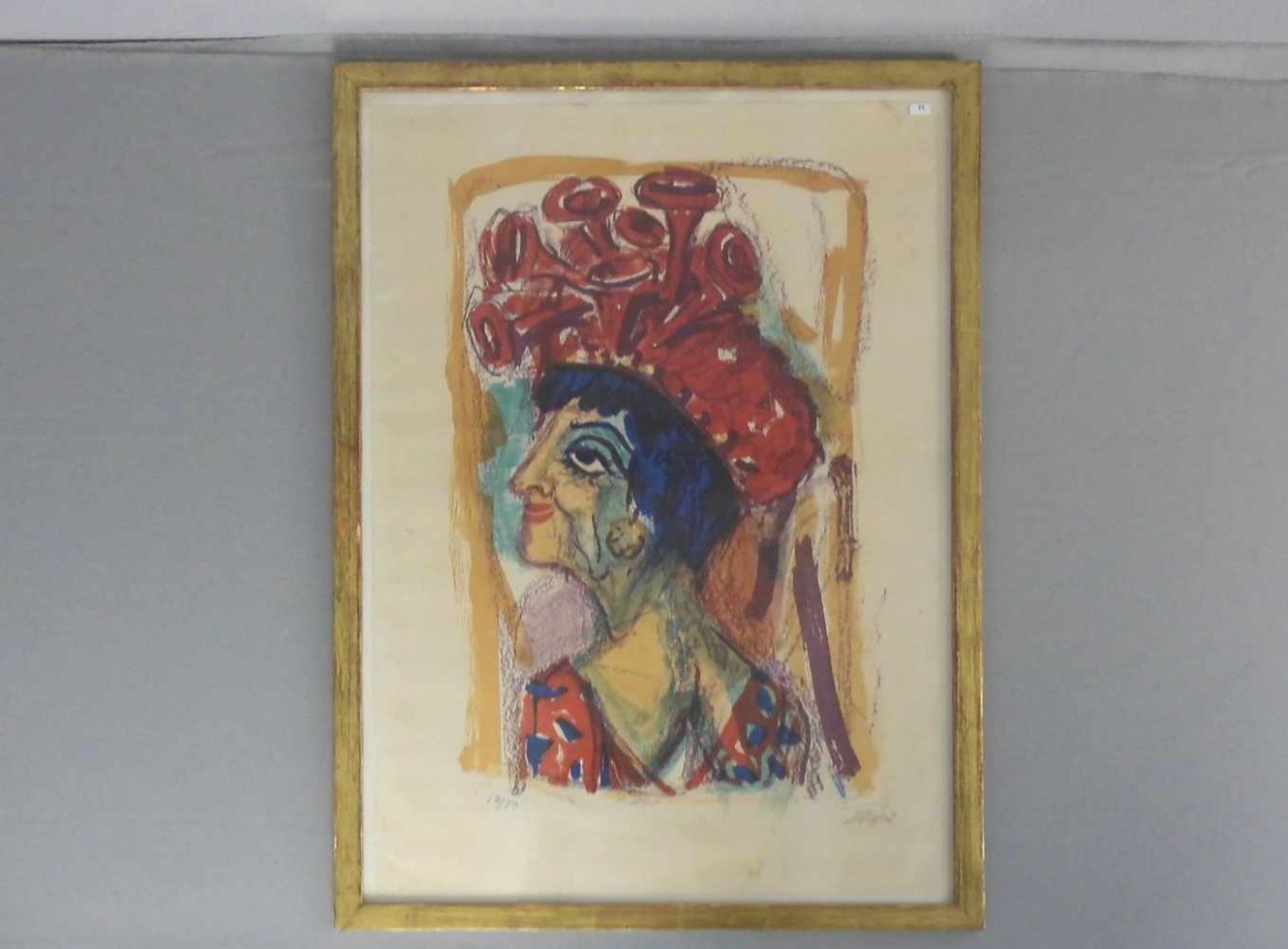 DIX, OTTO (Untermhaus bei Gera 1891-1969 Singen), Original-Farblithographie / Künstlersteinzeichnung
