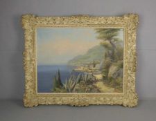 PORTULOTI, G. (italienischer Maler des 20. Jh.), Gemälde / painting: "Amalfi-Küste", Öl auf Leinwand