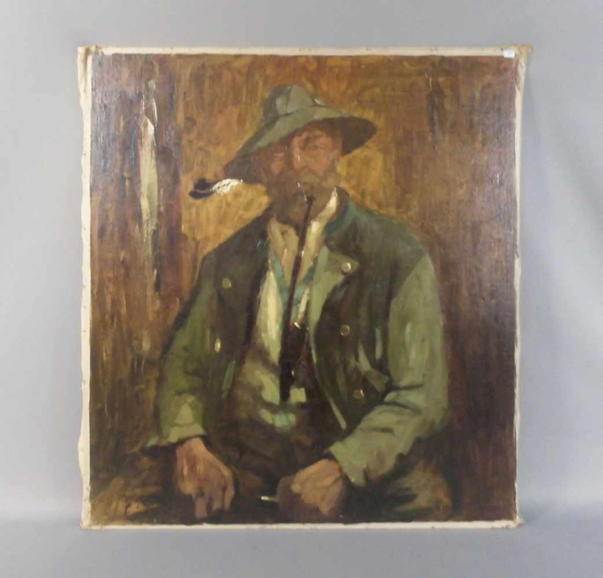 KLARL, JOSEF (Straubing 1909-1986 Schelklingen), Gemälde / painting: "Bildnis eines Mannes mit
