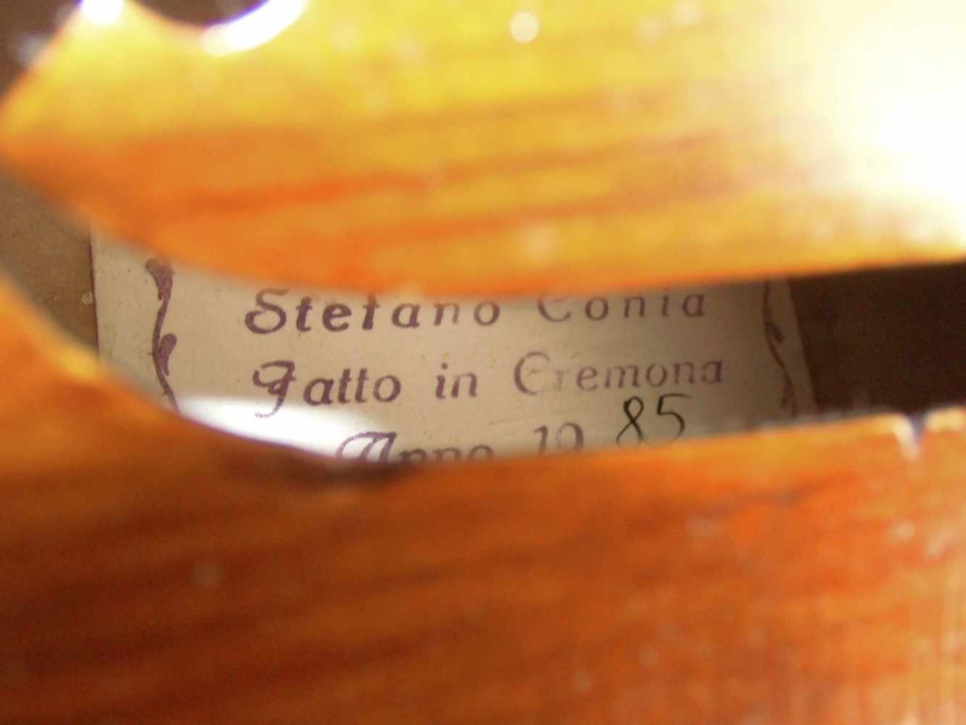 BRATSCHE / VIOLA, Cremona / Italien, Meister / Geigenbauer Stefano Conia, Bratsche gefertigt 1985. - Bild 14 aus 17