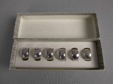 SERVIETTENRINGE / PAPIERSERVIETTENRINGE / napkin rings, 925er Silber (insgesamt 18 g), gepunzt mit