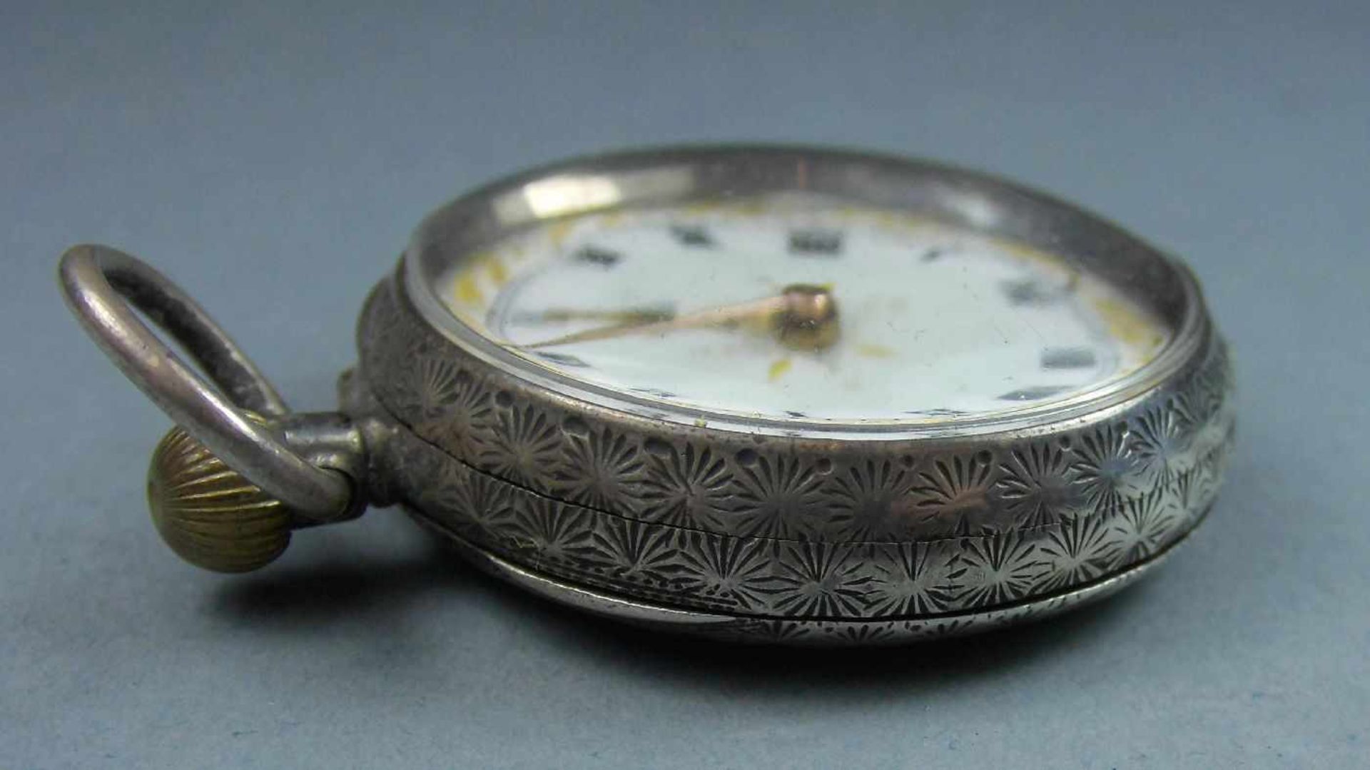 SILBER- TASCHENUHR / pocket watch, England/ London / 1913. Open Face - Taschenuhr, Handaufzug (Krone - Bild 3 aus 8