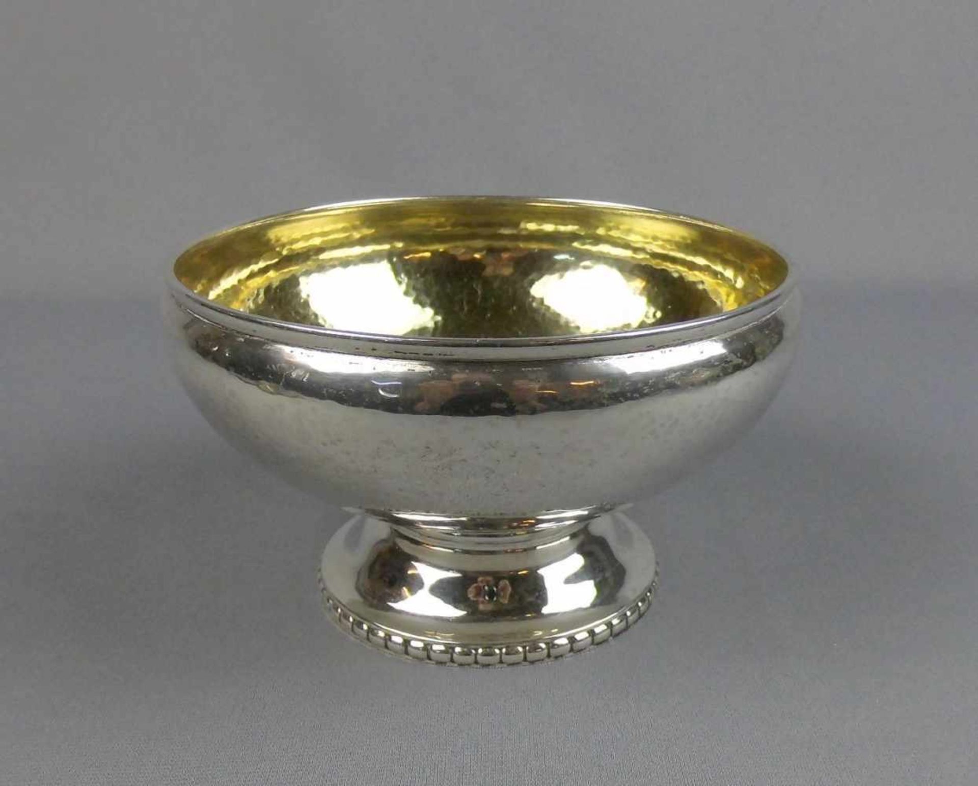 FUSSCHALE / silver bowl on a stand, 826er Silber (288 g), Kopenhagen, Dänemark, 1926, gepunzt mit "