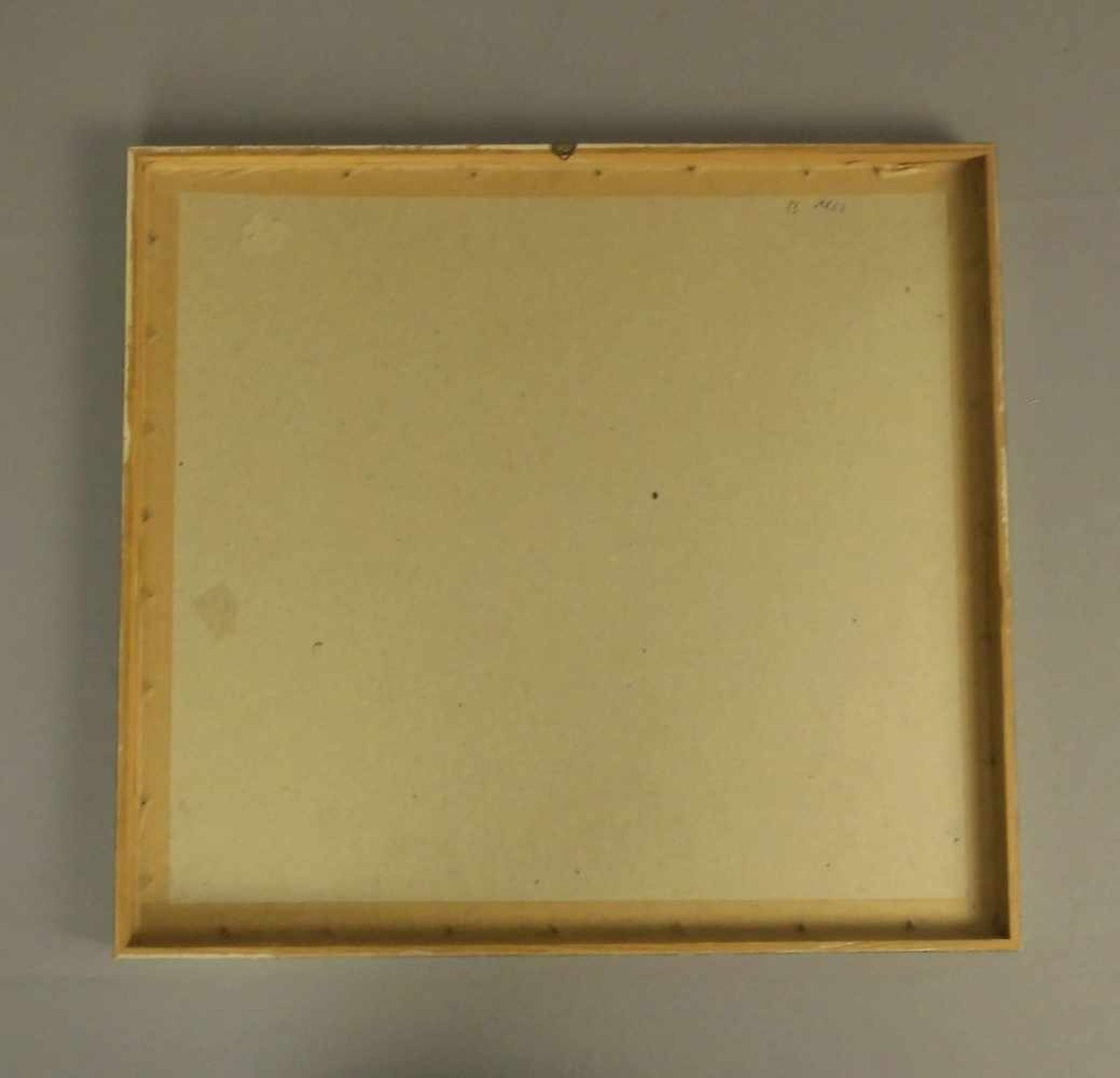 KLAUCK, ERIKA (Trier 1900-1970 Diepholz), handkolorierter Linolschnitt: "Bauernkate mit - Bild 3 aus 3