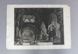 PIRANESI, GIOVANNI BATTISTA (Mogiamo 1720-1778 Rom), Radierung / etching: "Veduta interna della