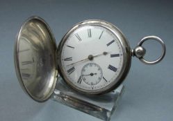 SAVONETTE - TASCHENUHR / hunter case, London / England, 1863. Schlüsselaufzug (Schlüssel nicht