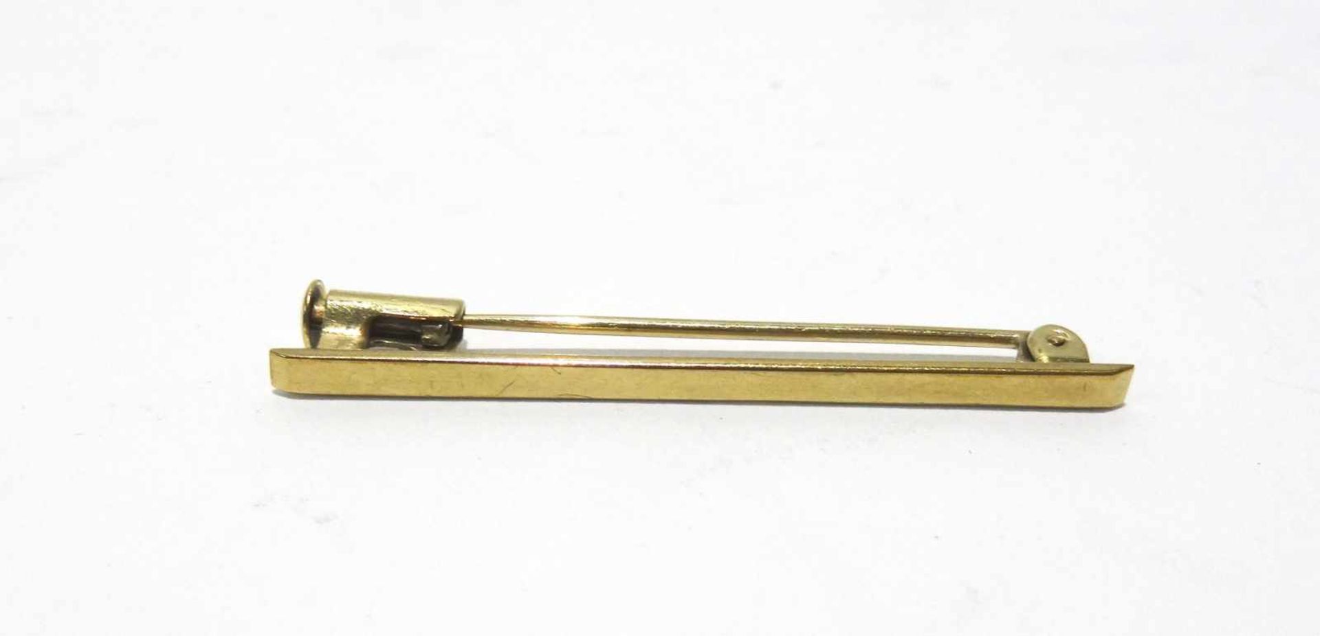 333 Gold Stabnadel Länge ca. 3,5cm, Gewicht ges. ca. 1,3g