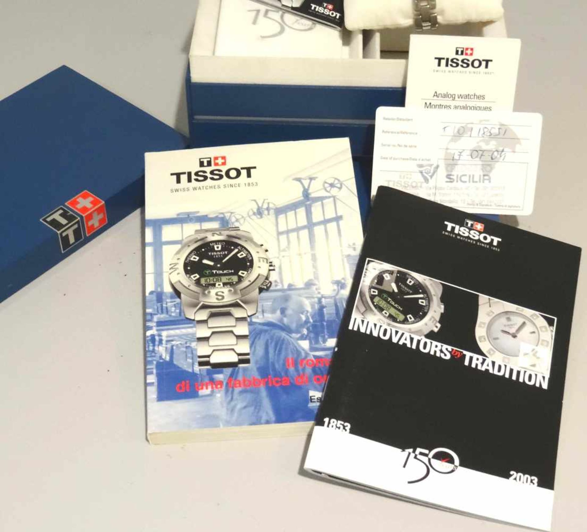 Damenquarzuhr Tissot Stahl Mod. G330, aus 2004, Jubiläumsmodell 150 Jahre Tissot, mit diversen