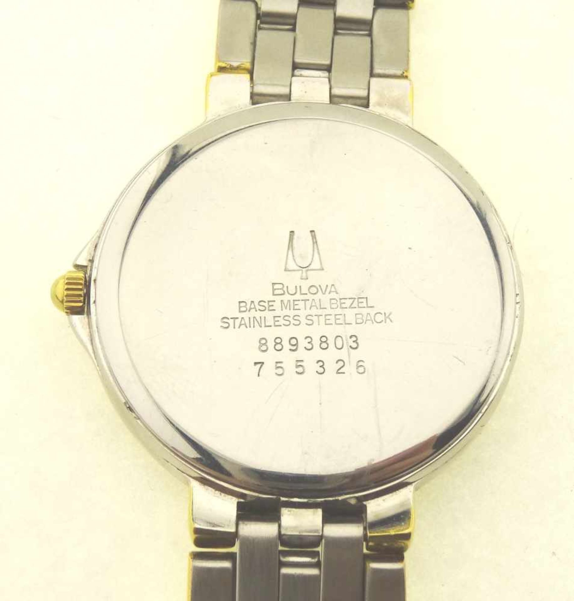 Herrenquartzuhr Bulova Modell 8893803, mit 2 Ersatzgliedern zum verlängern des Bandes auf 20,5cm, - Bild 5 aus 5