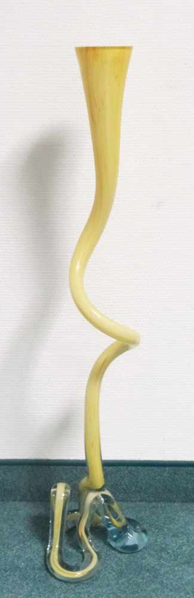 Millefiori Design Objekt Vase sehr schöne Arbeit, Höhe ca. 81 cm, kleine Abplatzung , Vasenöffnung - Bild 2 aus 4