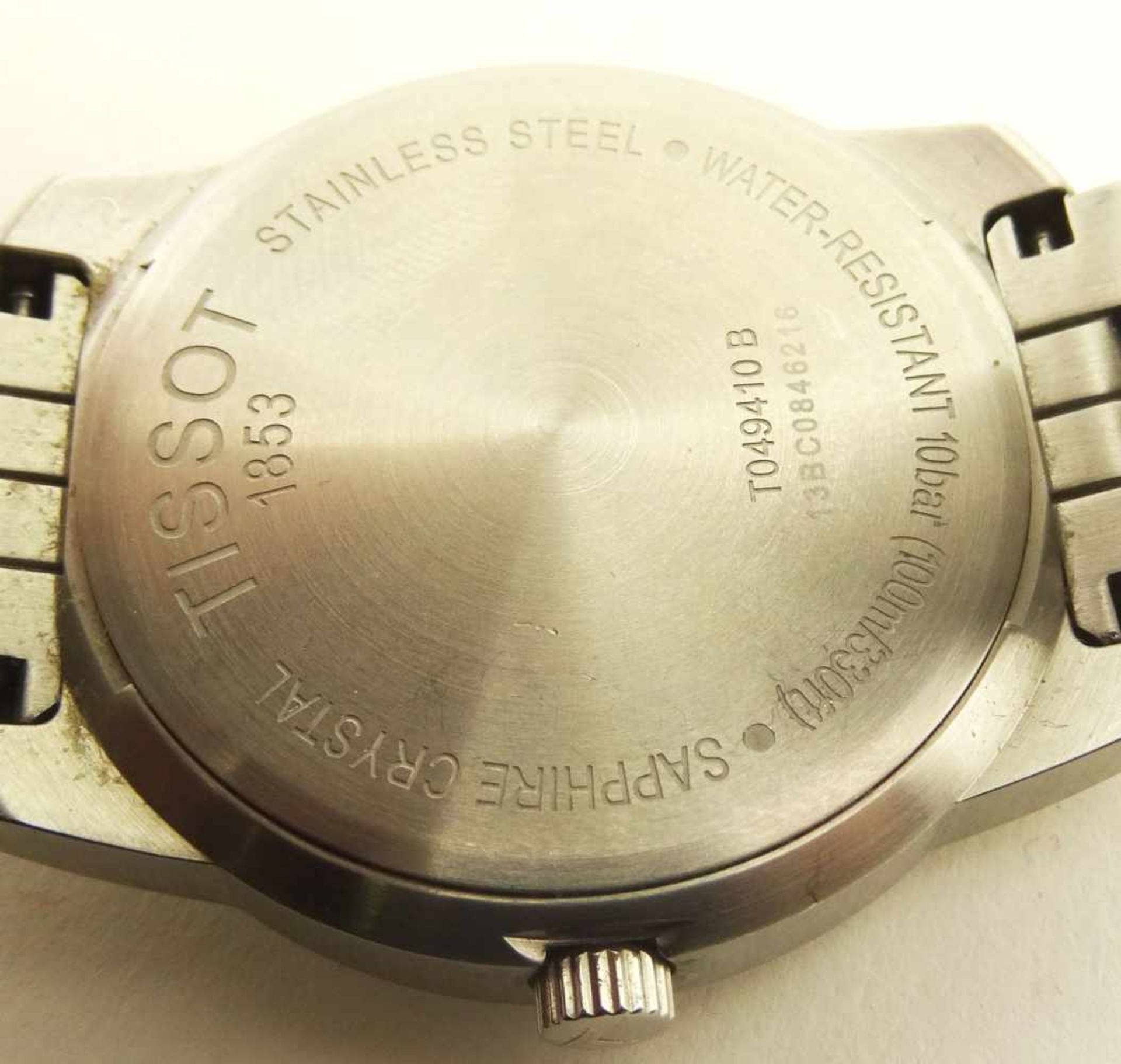 Herrenuhr T049410B Tissot PR 100 Stahl Quarzuhr in Stahl mit Stahlmetallband, Durchmesser der Uhr - Bild 4 aus 5